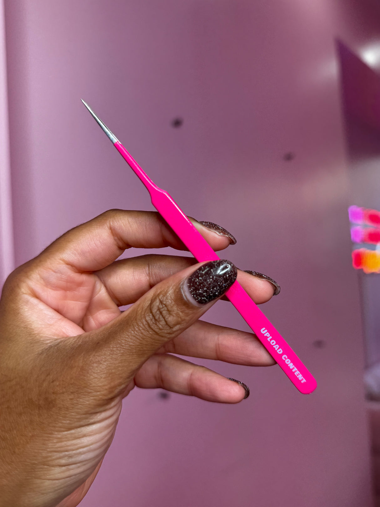 Reminders “Upload Content” Straight Fiber Tip Isolation Tweezer | Trish Co Reminders “Upload Content” Straight Fiber Tip Isolation Tweezer | Trish Co