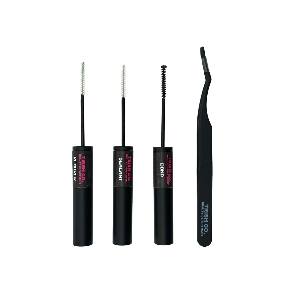 DIY Cluster Lash Application Kit – Bonder, Remover, Sealant & Tweezer | Trish Co DIY Cluster Lash Application Kit – Bonder, Remover, Sealant & Tweezer | Trish Co