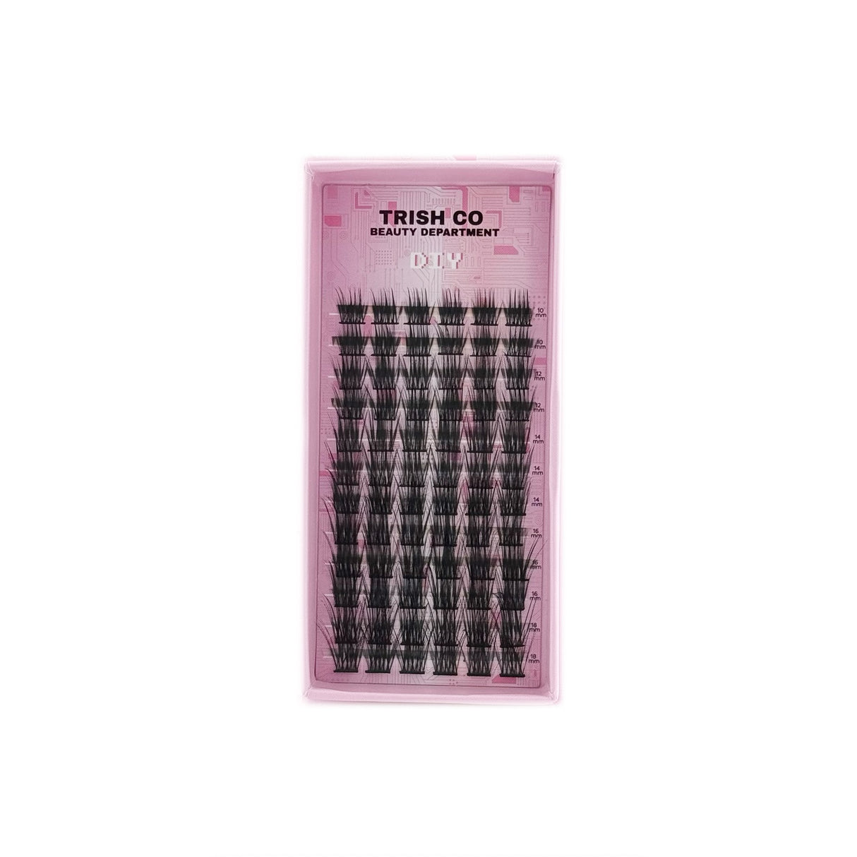 DIY Cluster Lash Trays – CC Curl Mix 10–18mm (5 Styles) | Trish Co