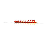 Side angle of orange J curl bottom lash tray – 7–12mm mix from Trish Co