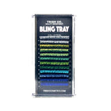 Glitter Series 2 Green Vibes – CC Curl .15 Green & Blue Lashes | Trish Co