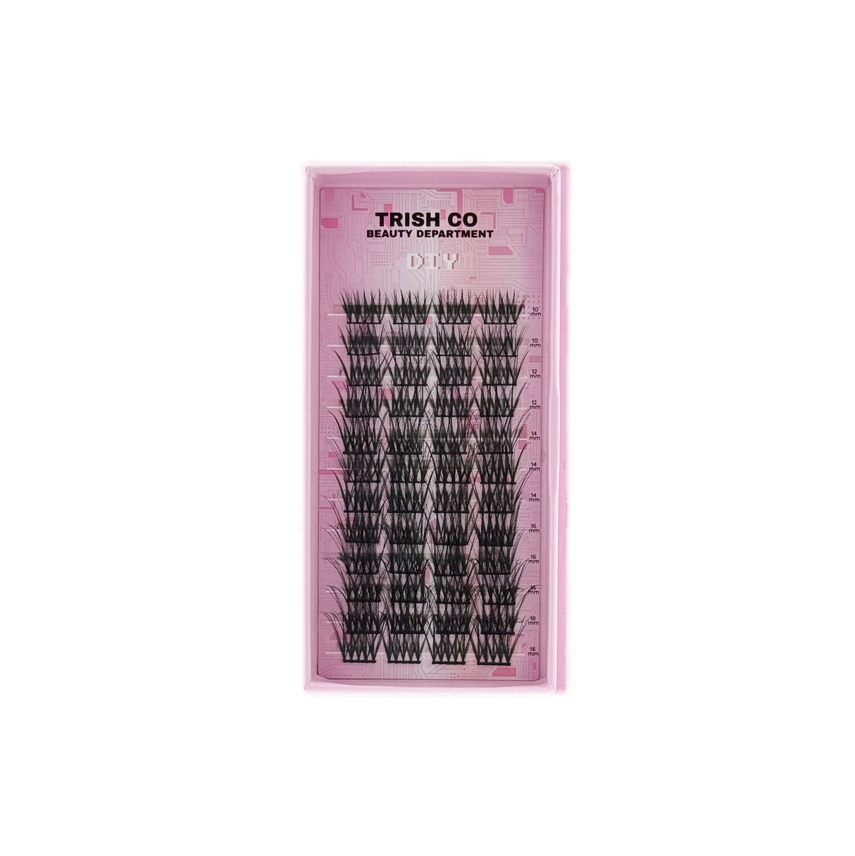 DIY Cluster Lash Trays – CC Curl Mix 10–18mm (5 Styles) | Trish Co
