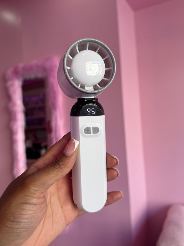 Turbo Small Fan – white mini lash dryer for speeding up adhesive curing during lash extension sets