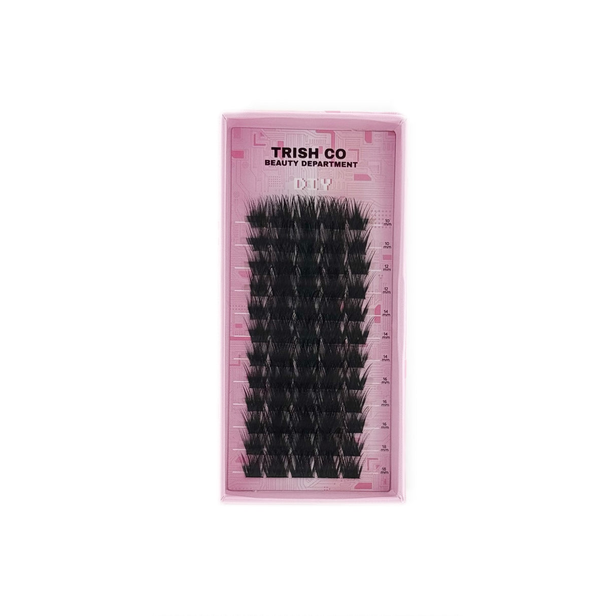 DIY Cluster Lash Trays – CC Curl Mix 10–18mm (5 Styles) | Trish Co