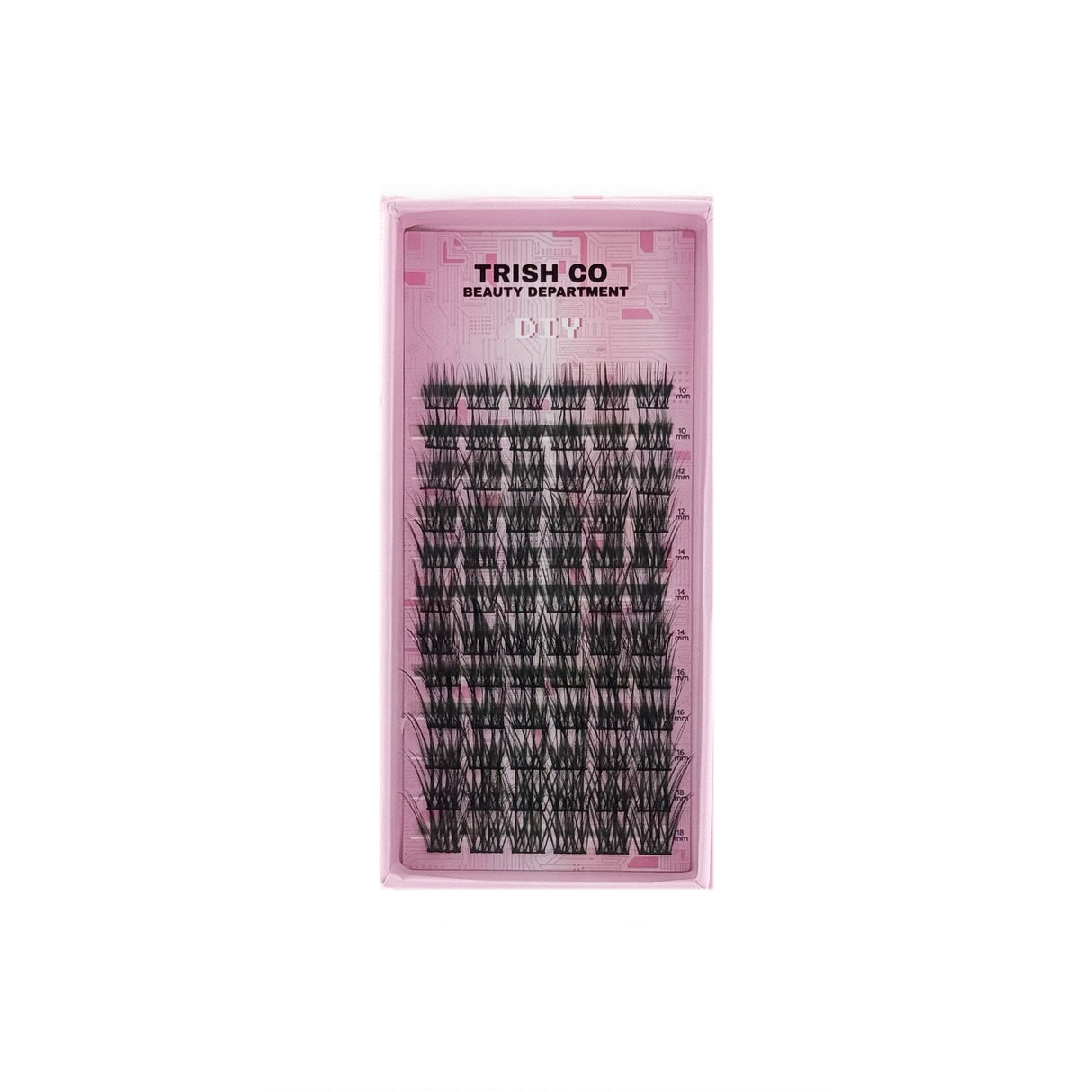DIY Cluster Lash Trays – CC Curl Mix 10–18mm (5 Styles) | Trish Co