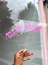 Rich Off Lashes Face Cover – Branded Client Photo Shield | Trish Co