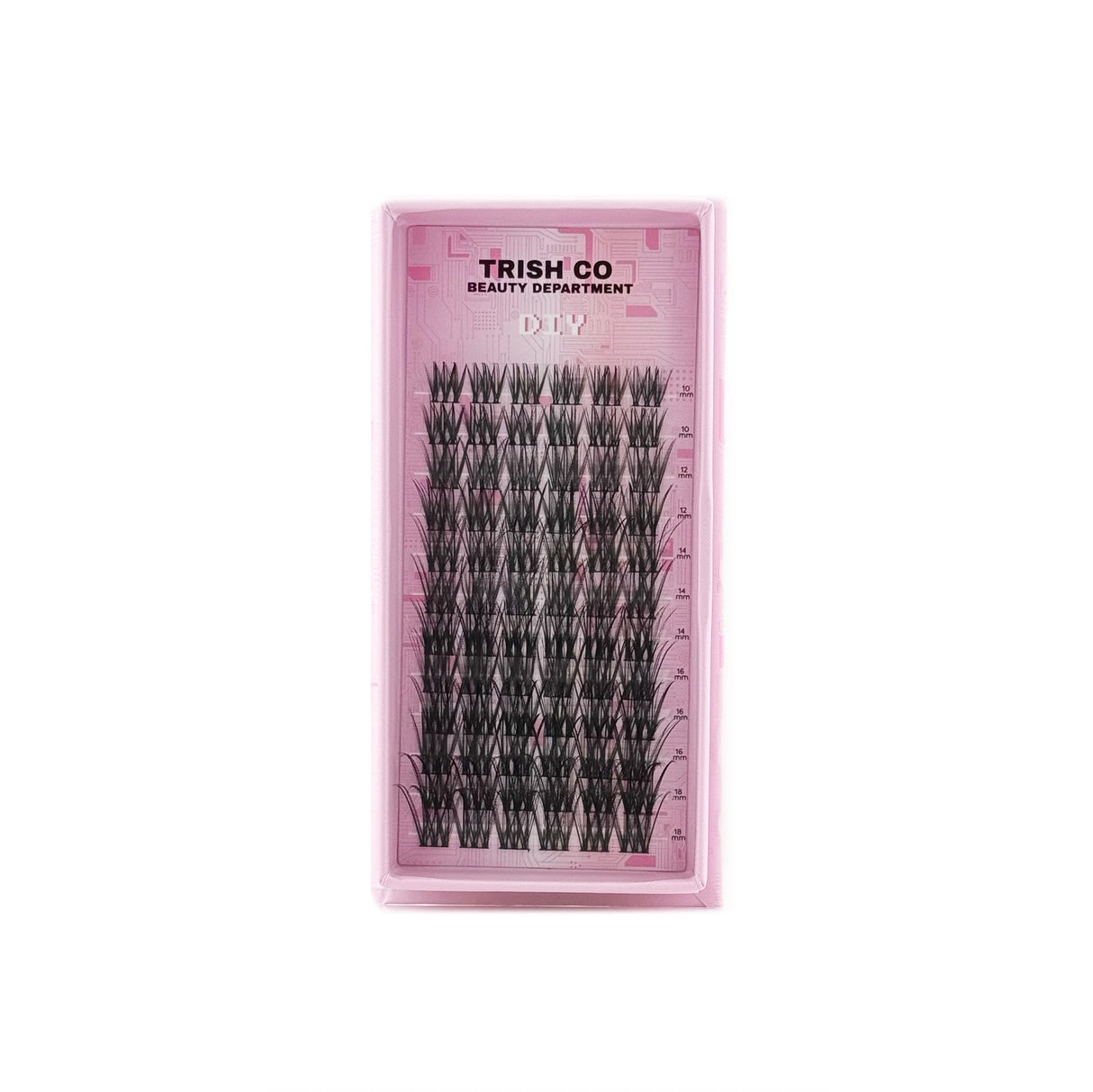 DIY Cluster Lash Trays – CC Curl Mix 10–18mm (5 Styles) | Trish Co