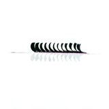Side angle of CC Curl OG Pink Tray – ultra-dark, matte black volume lashes with consistent curl and .05 thickness