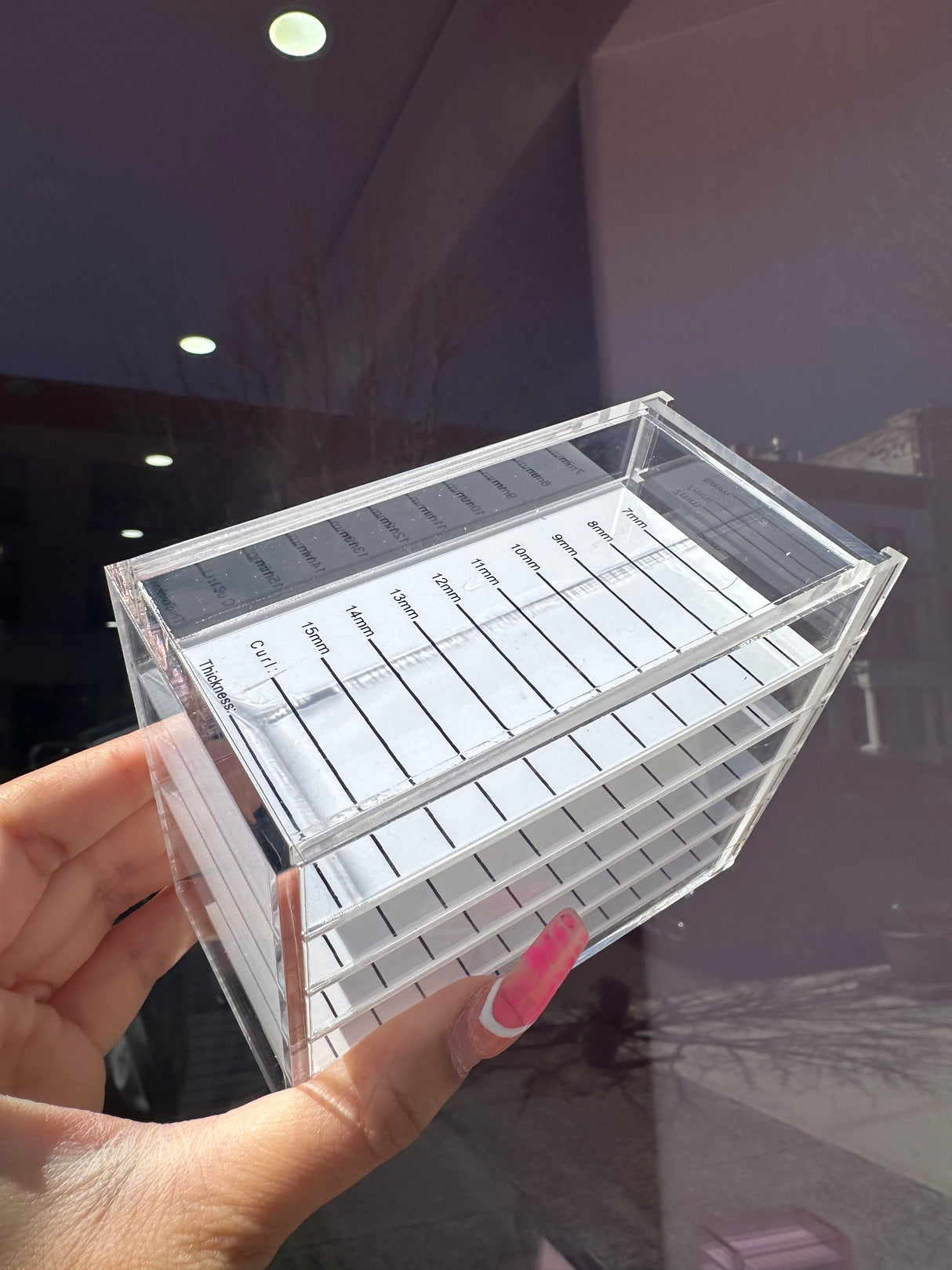 5 layer lash storage box