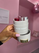 Grey Glue Vault – 3-slot lash glue organizer for salon use
