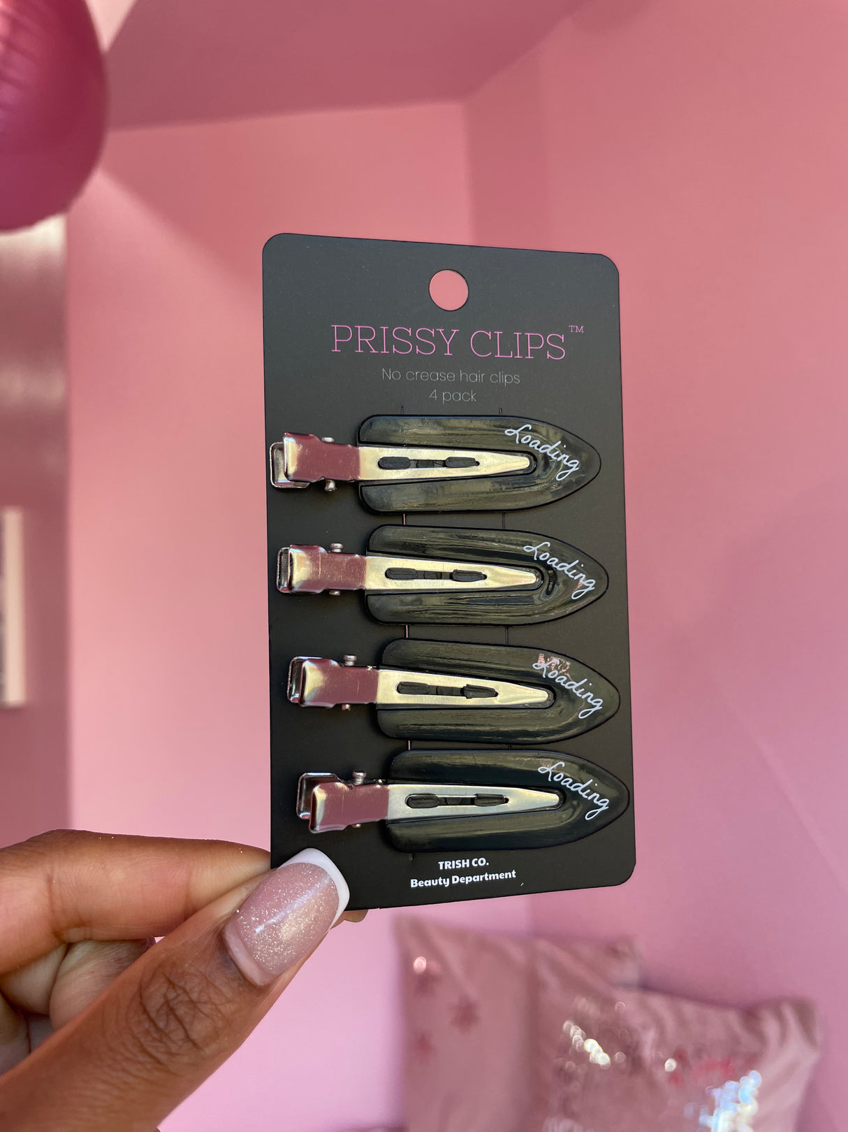 Prissy Clips – 4 Pack Creaseless Hair Clips (4 Styles) | Trish Co