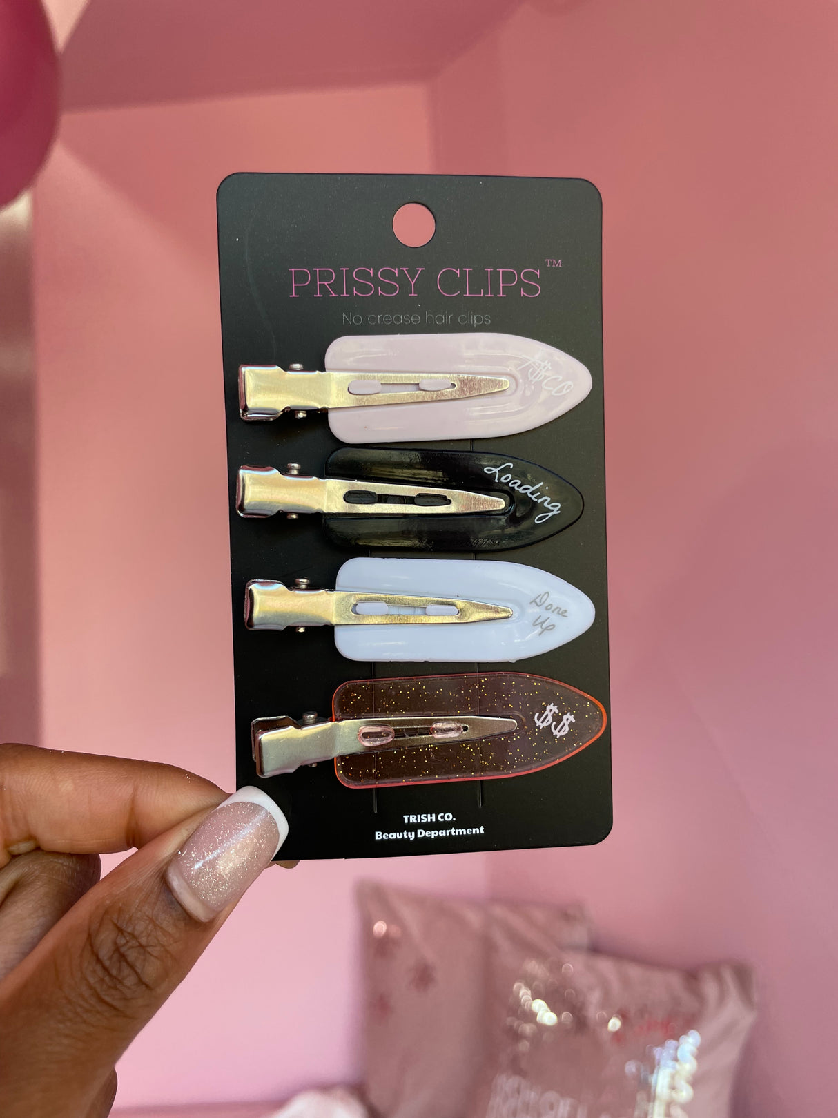 Prissy Clips – 4 Pack Creaseless Hair Clips (4 Styles) | Trish Co