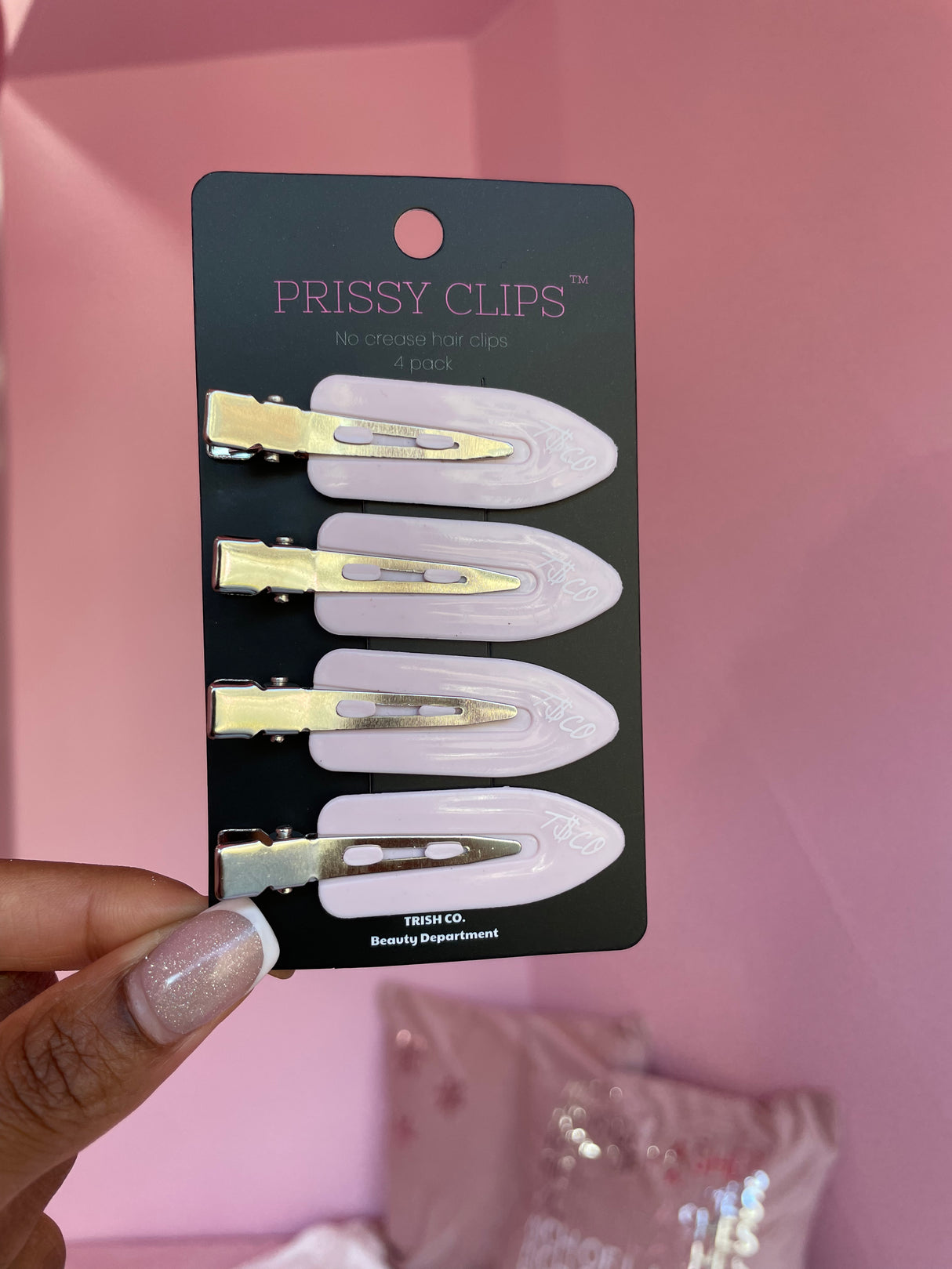 Prissy Clips – 4 Pack Creaseless Hair Clips (4 Styles) | Trish Co