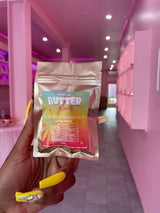 Butter Glue back view – retention, humidity range, and lash application directions