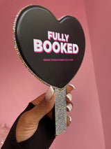 Fully Booked Diamond Mirror – Pink, White, Black Heart | Trish Co