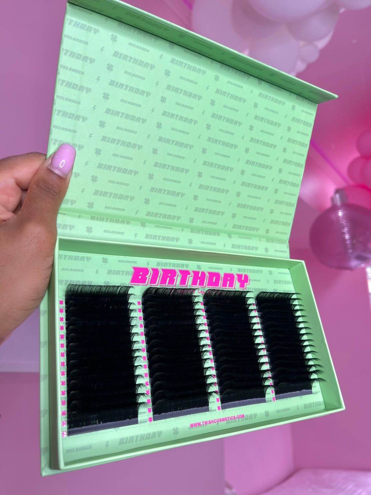 BIRTHDAY RELOADED Lash Tray – 60 Rows .05 (12–25mm) | Trish Co
